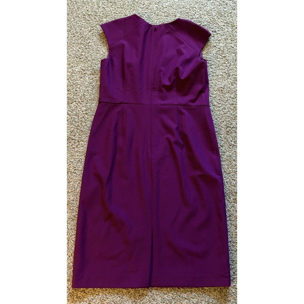 Women's Ann Taylor Magenta Pencil Dress Cap Sleeve, Size 8 - Picture 2 of 3